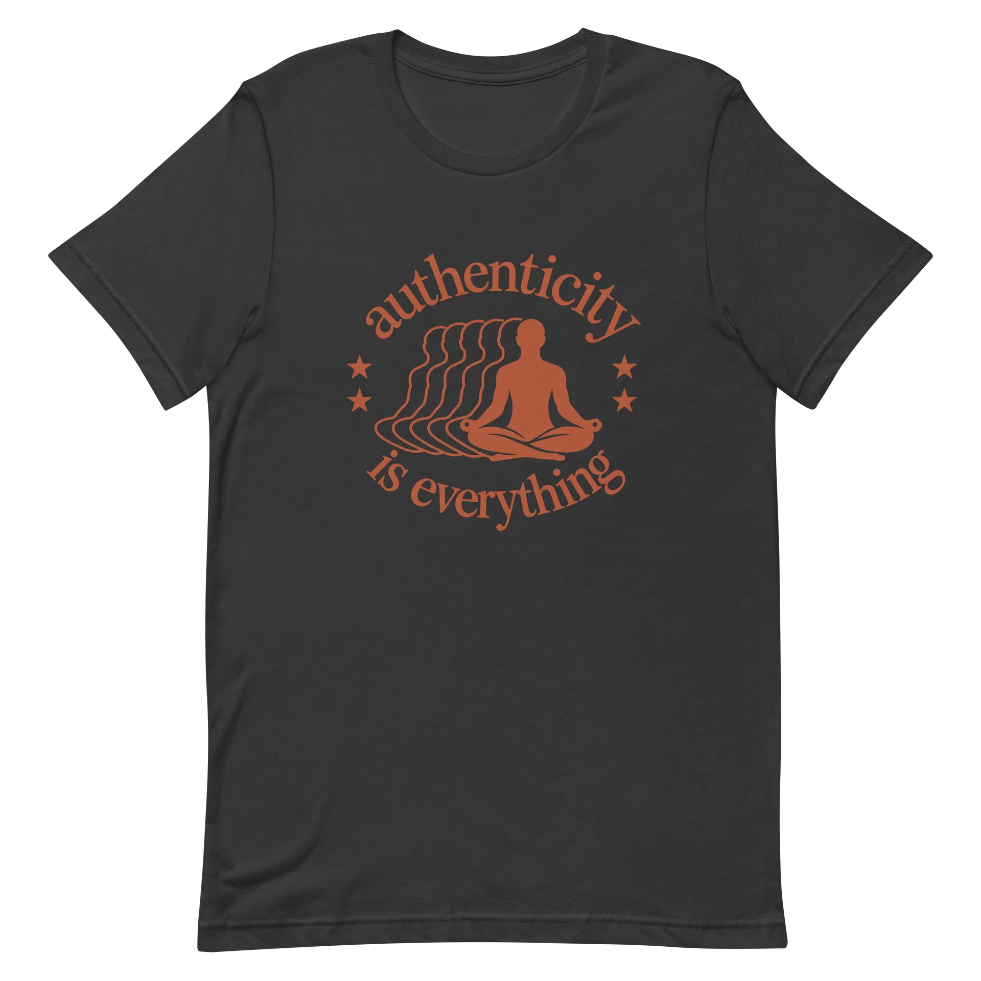Authenticity Meditation logo tshirt product image (2)