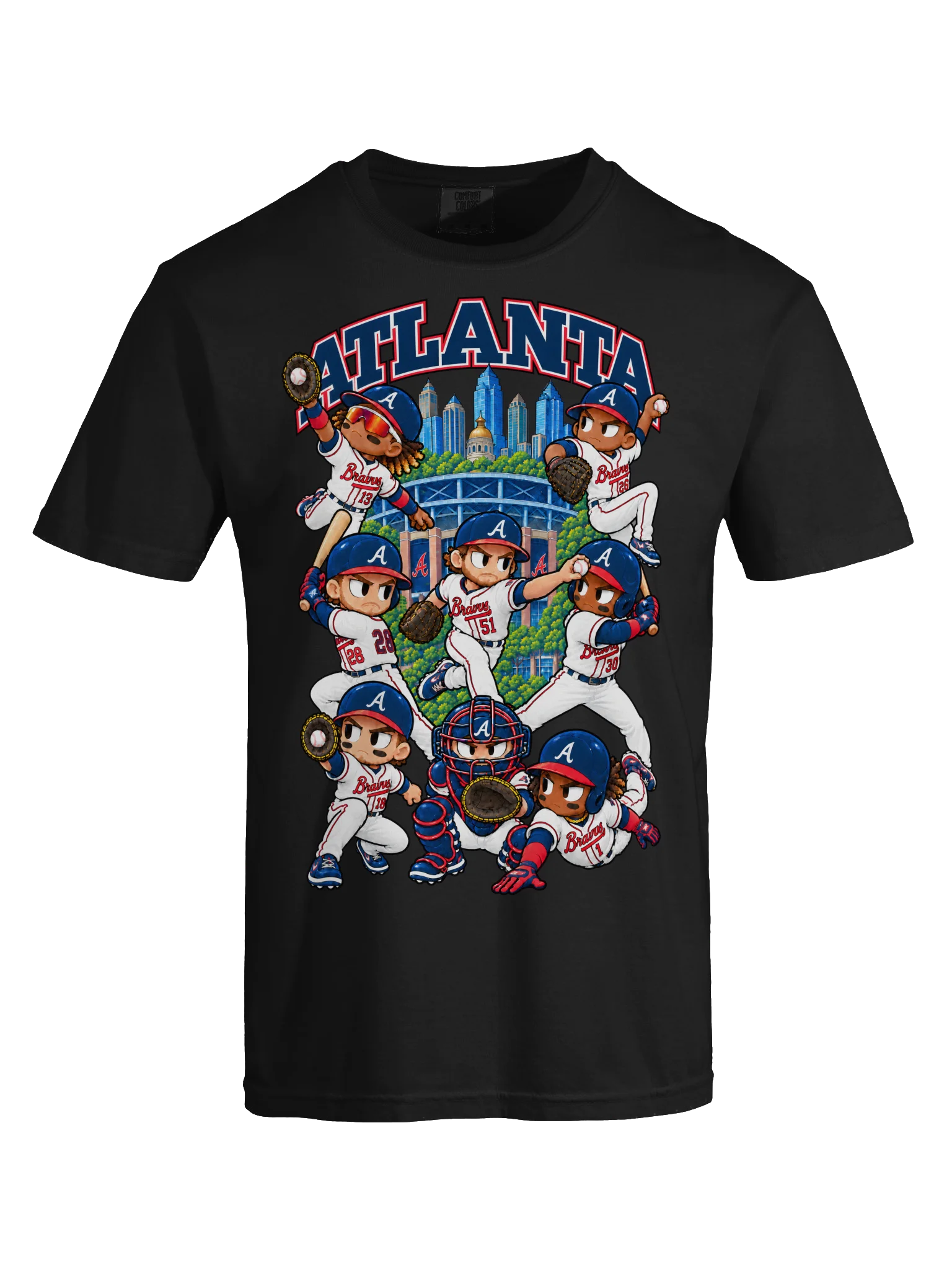 Atlanta Baseball Animated Player T-Shirt product image (34)