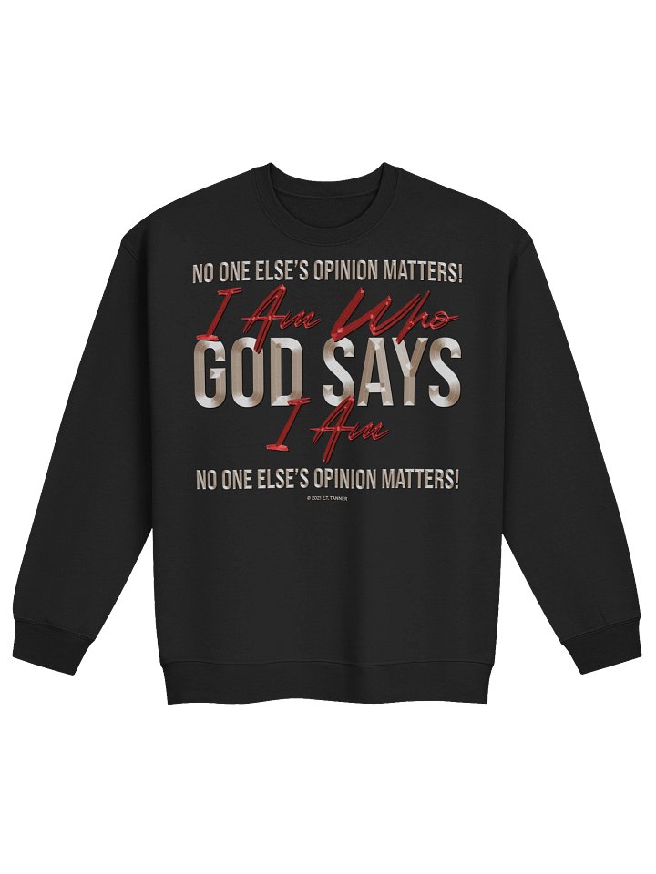 I Am Who God Says I Am, Drk Sweatshirt BV product image (1)