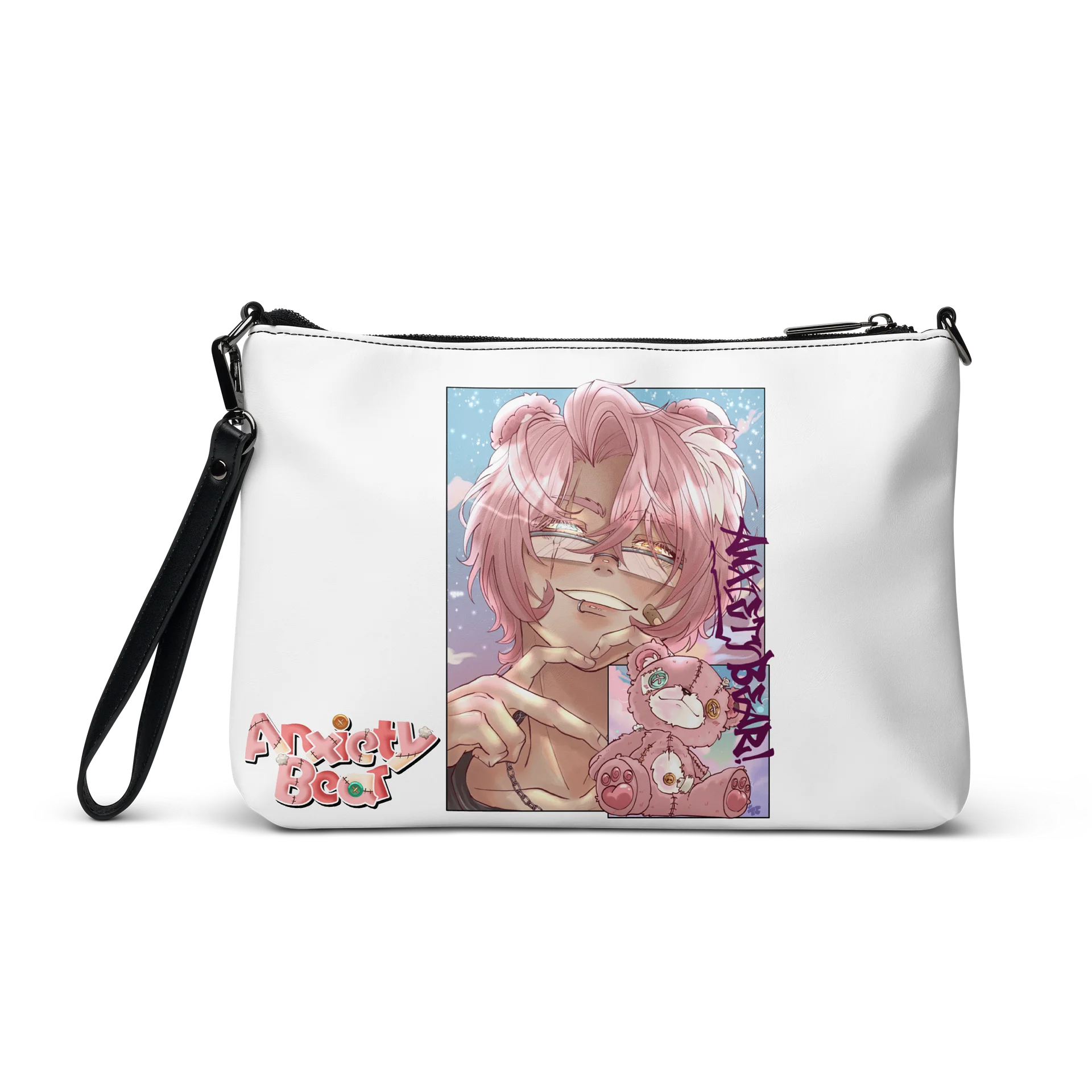 Faces of Anxiety Bear Crossbody Bag product image (4)