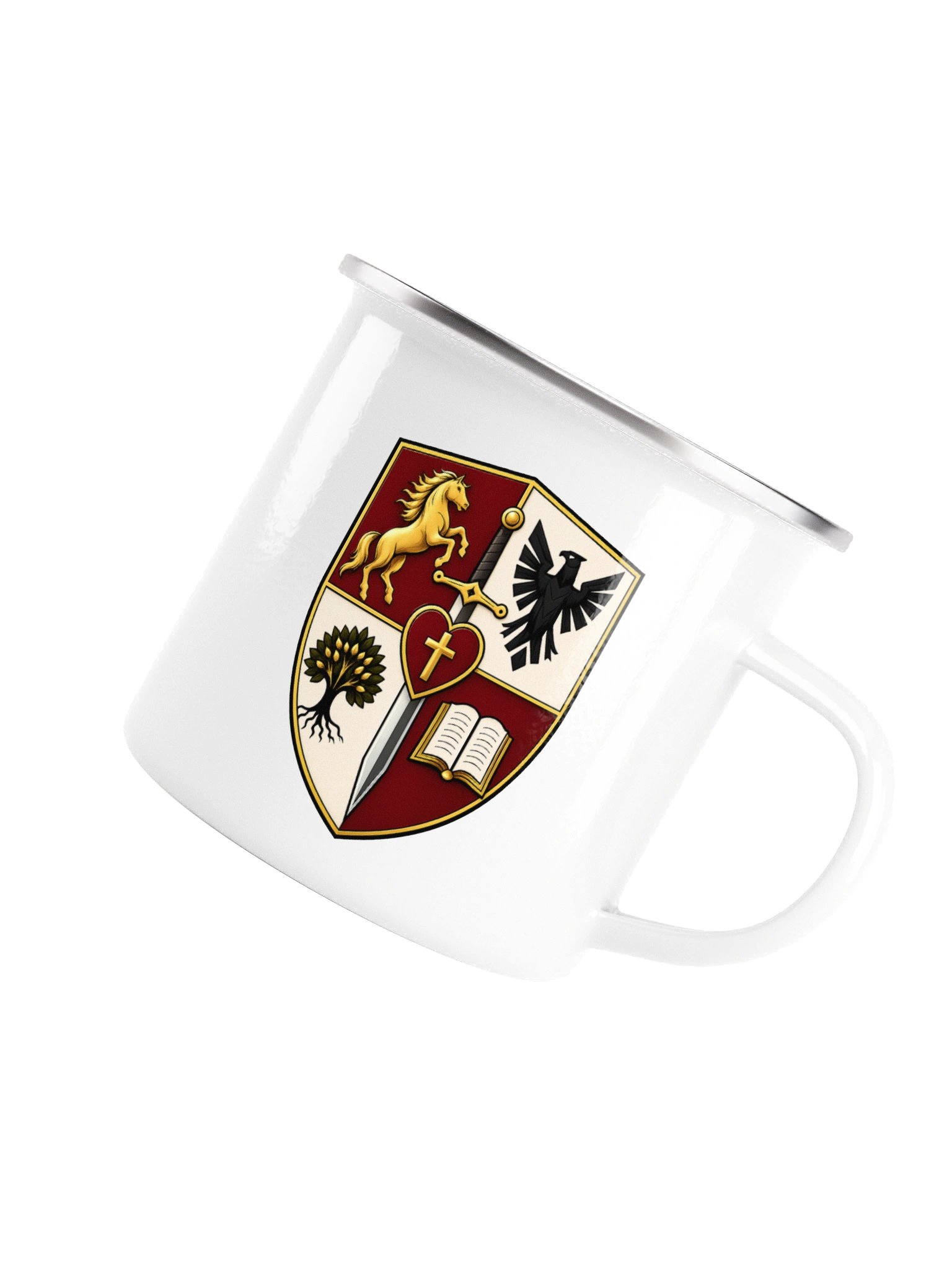 Heraldic Crest Enamel Mug product image (5)