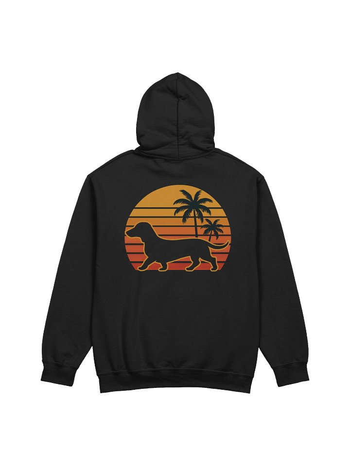 Retro Sunset Wiener Dachshund Hoodie product image (2)