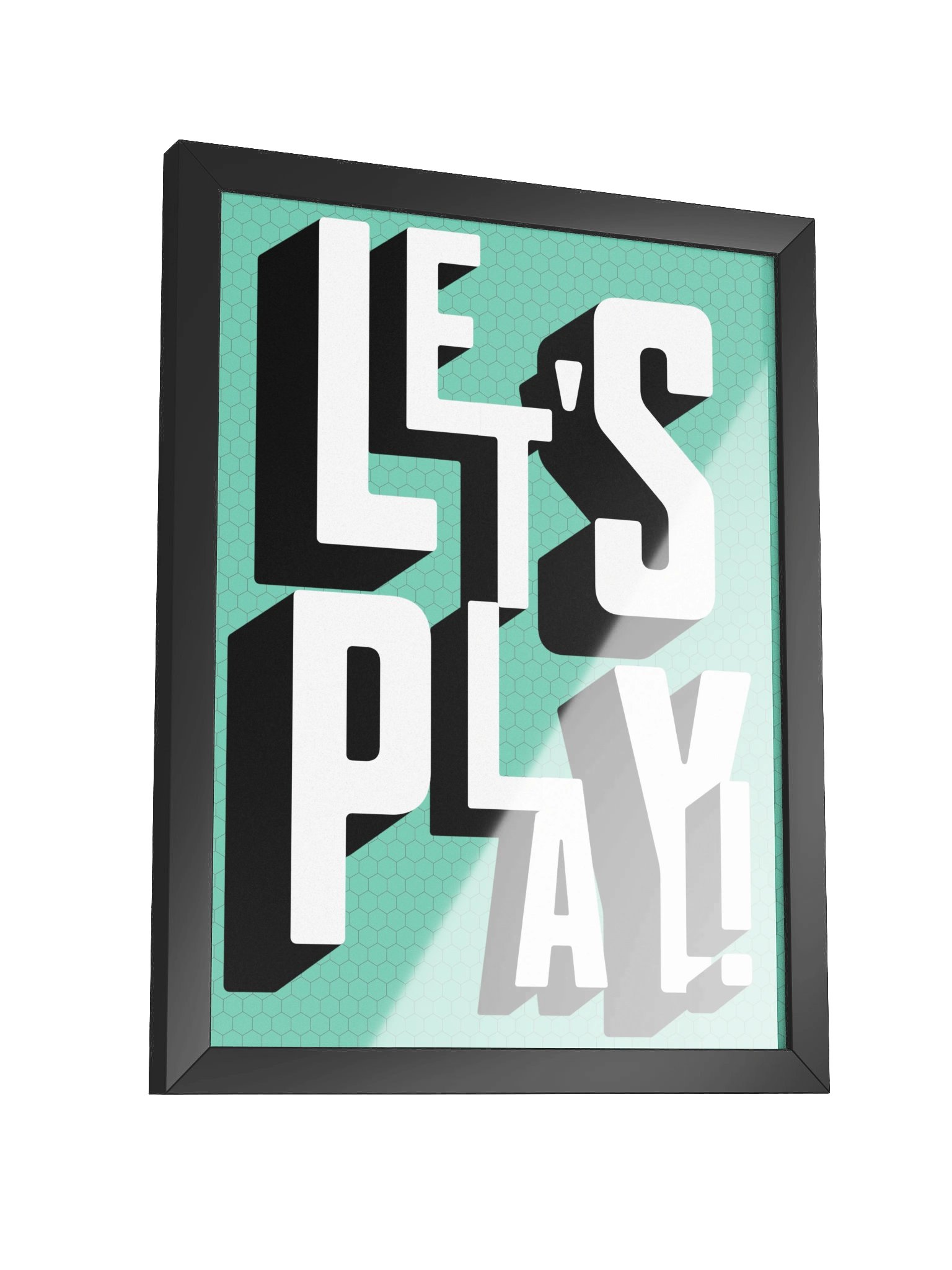 Let's Play Board Game Room Poster - FRAMED product image (11)