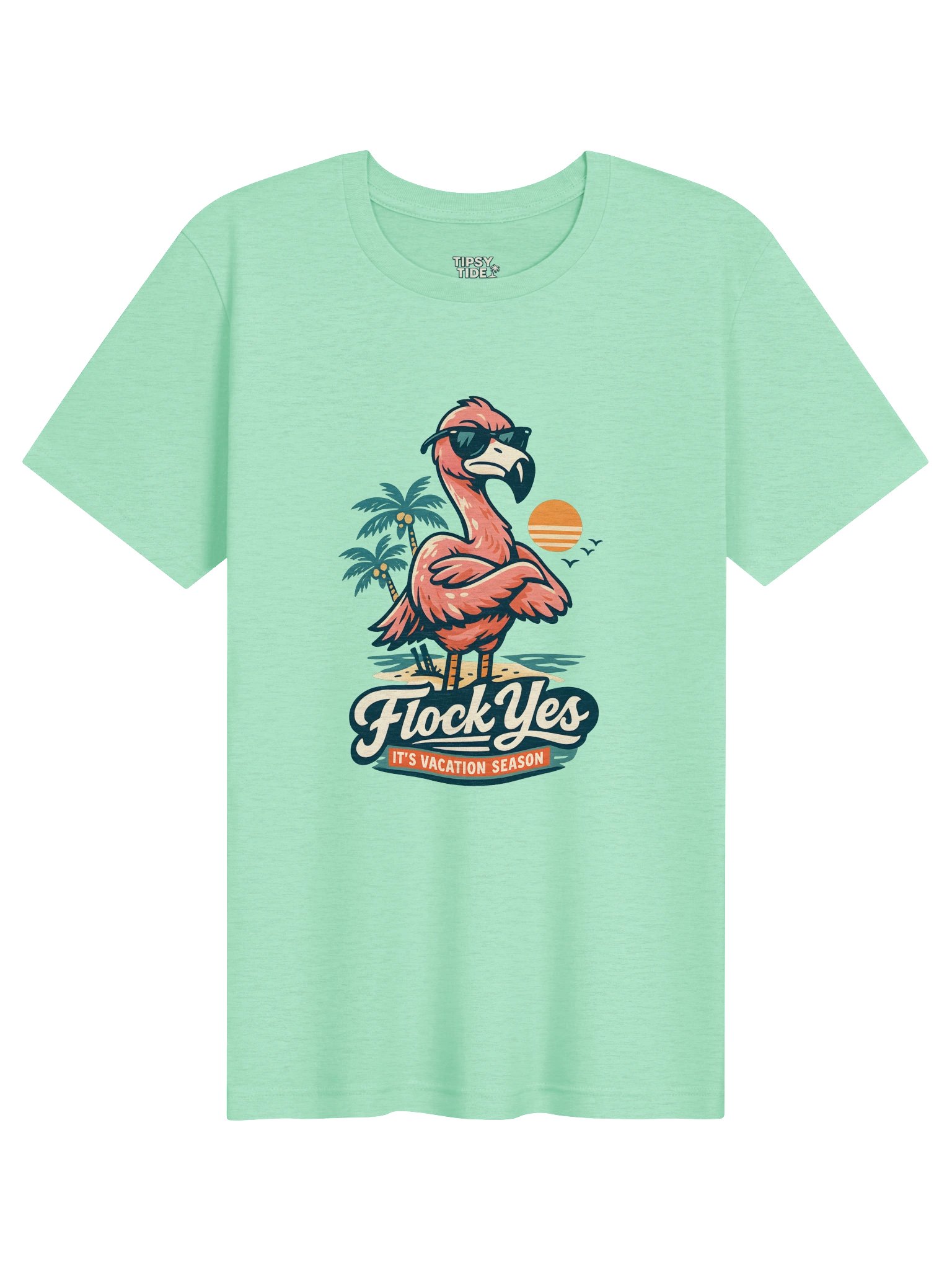 Flock Yes Vacation Flamingo Tee product image (1)
