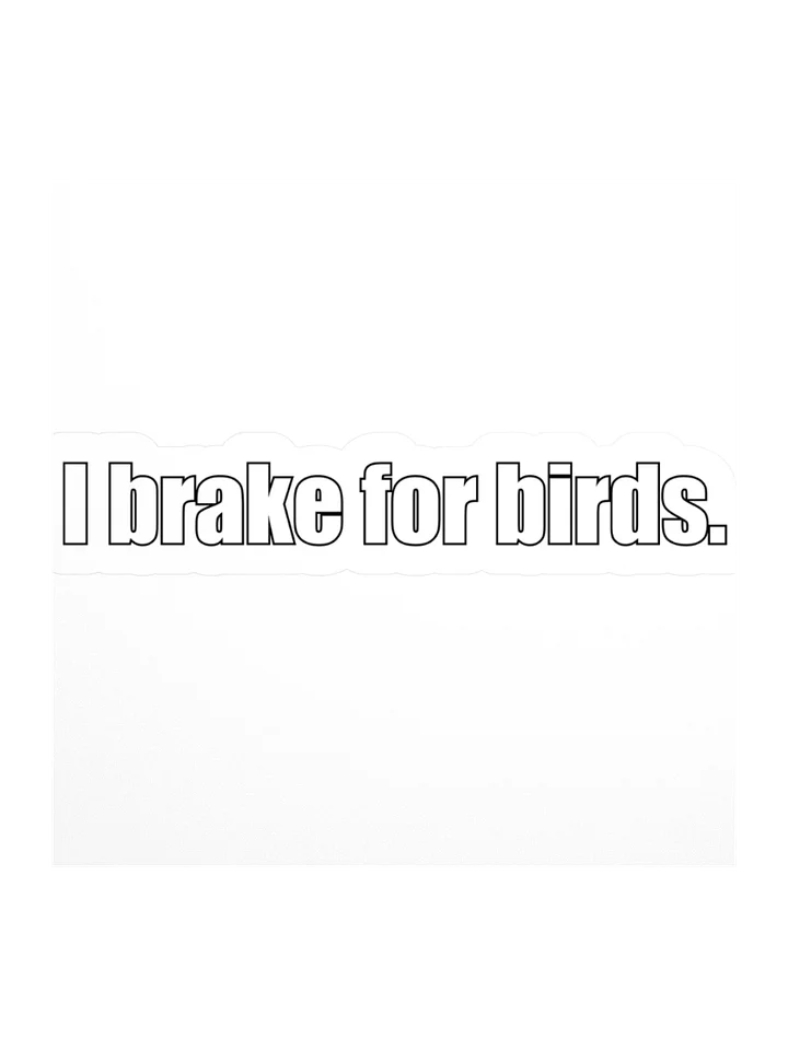 I brake for birds sticker product image (1)
