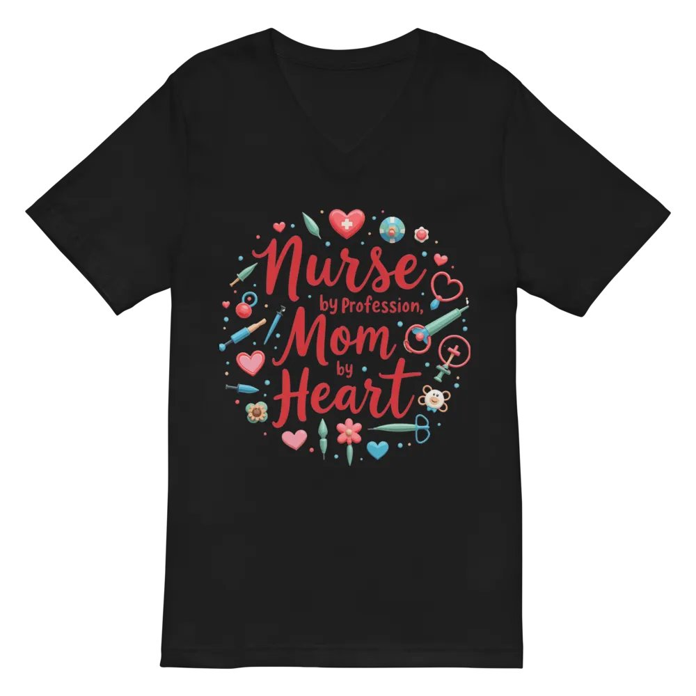 Heartfelt Nurse V-Neck Tee product image (3)