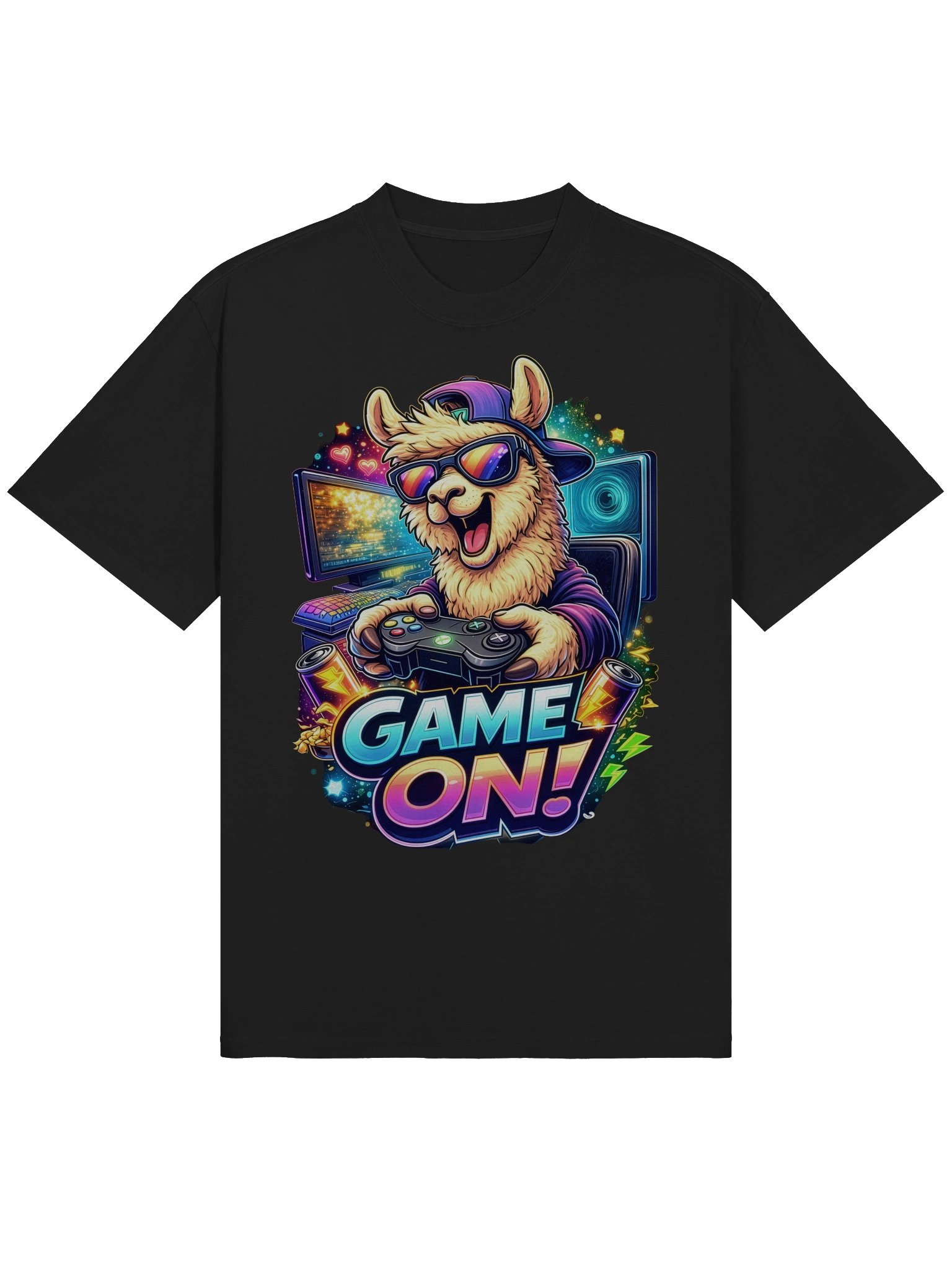 Game On, Llama — Magic Llama Gaming Club Tee product image (1)