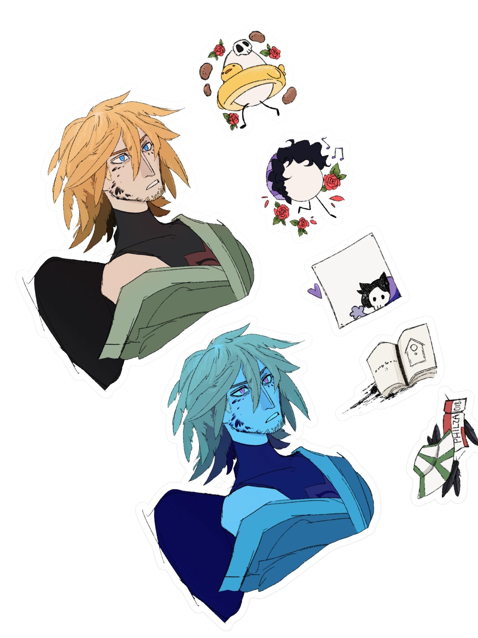 Philza sketch - Sticker sheet product image (2)