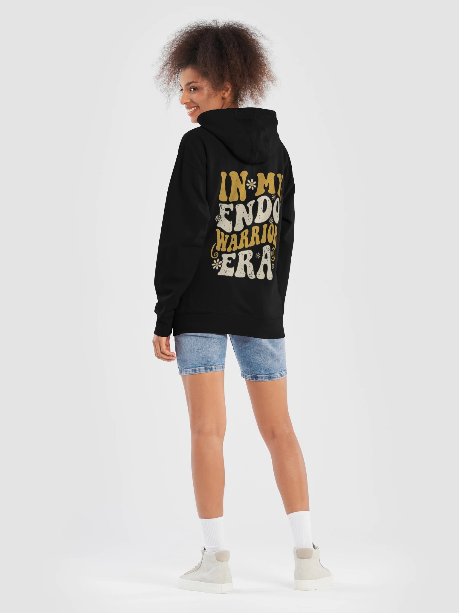 'In My Endo Warrior Era' Retro Cozy Fleece Hoodie product image (38)