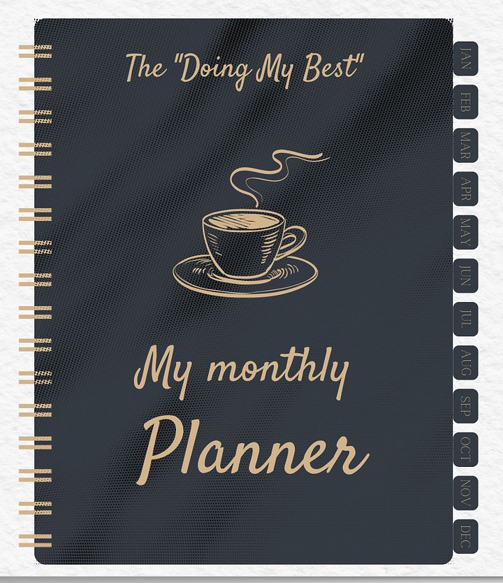 The "Doing My Best" Monthly Planner for Moms product image (1)