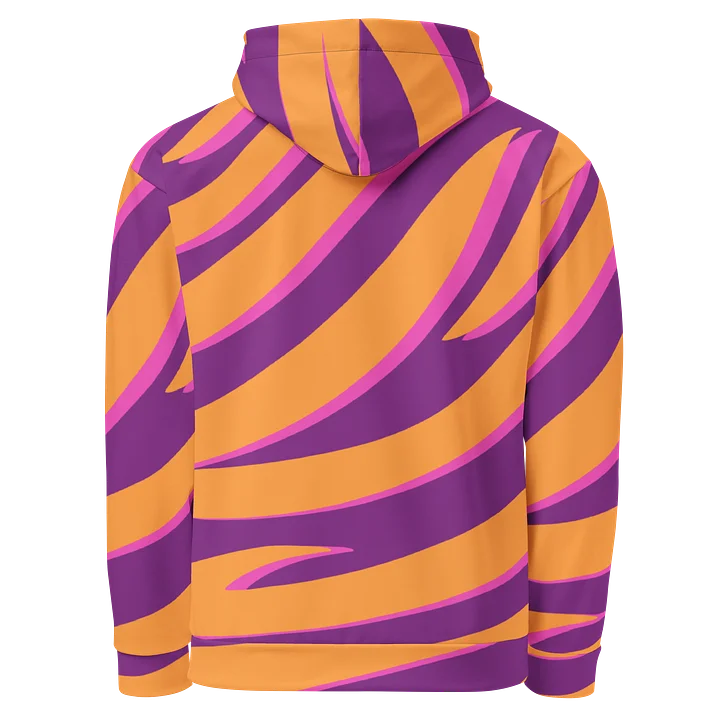Tiger Print Graphic Hoodie – Orange Purple product image (2)
