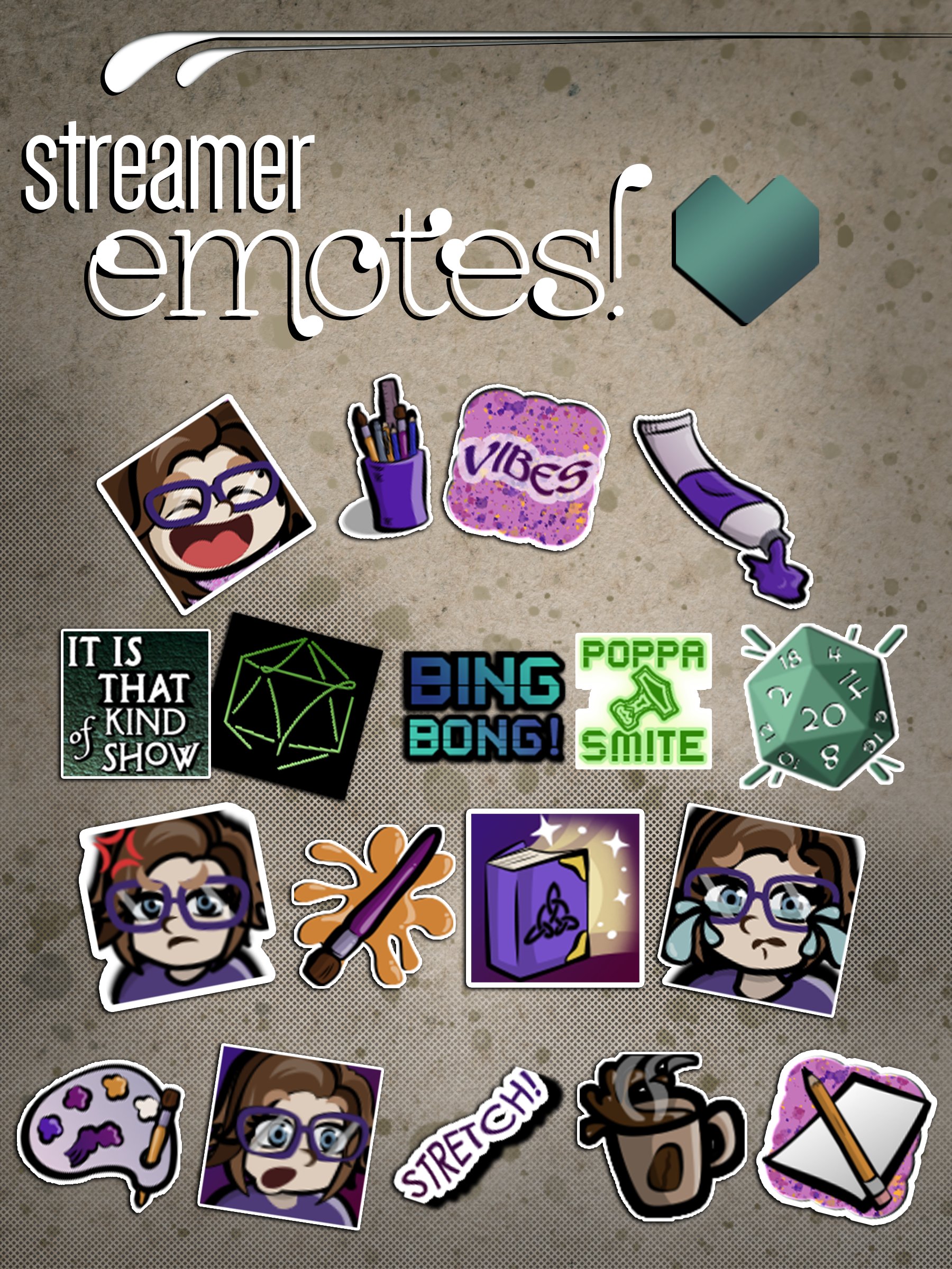 streamer emotes bundle || emmy's art stuff product image (1)