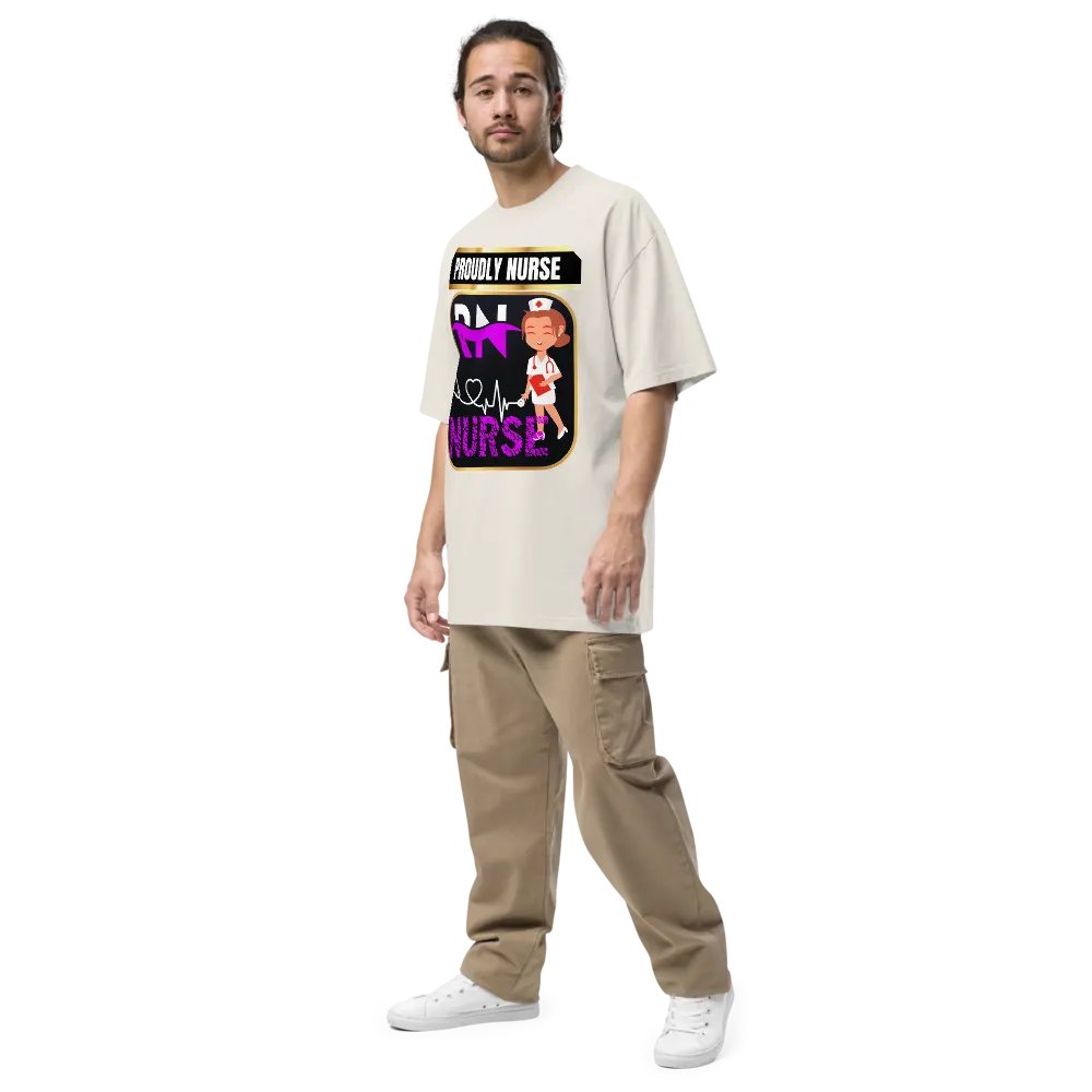 Proudly Nurse Oversized Faded T-Shirt product image (33)