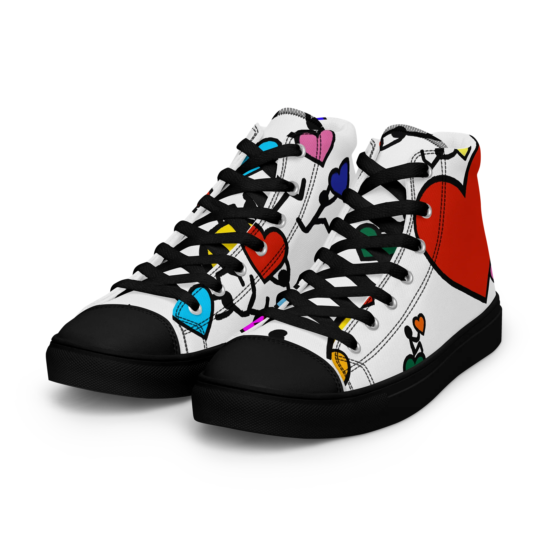 Love in Colour // Man's Canvas Art High Tops product image (6)
