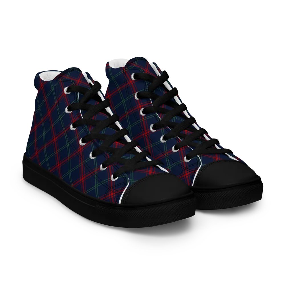 Lynch Tartan Men's High Top Shoes product image (1)