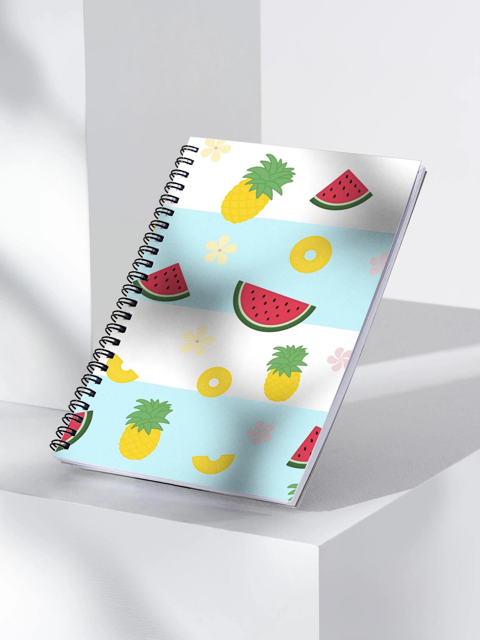 Pineapple Watermelon Pattern Spiral Journal product image (4)