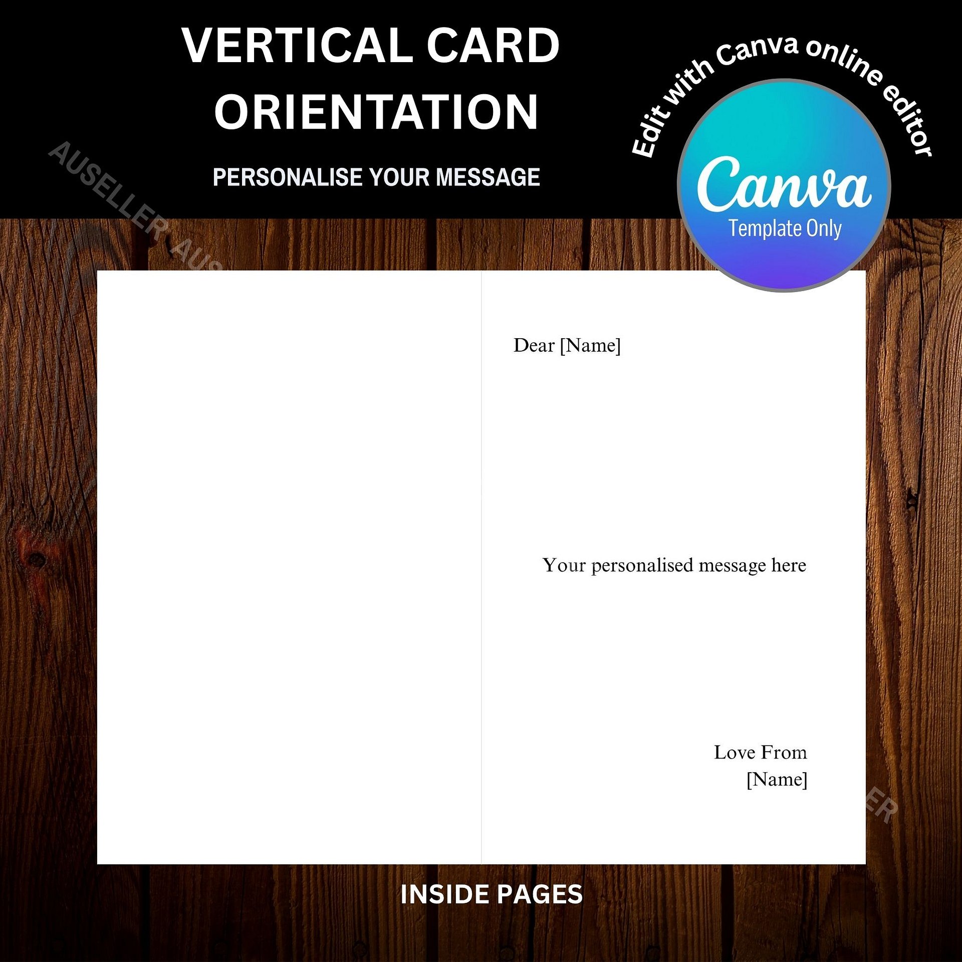 DAD Photo Card, 2 Design Set, Canva Template product image (8)