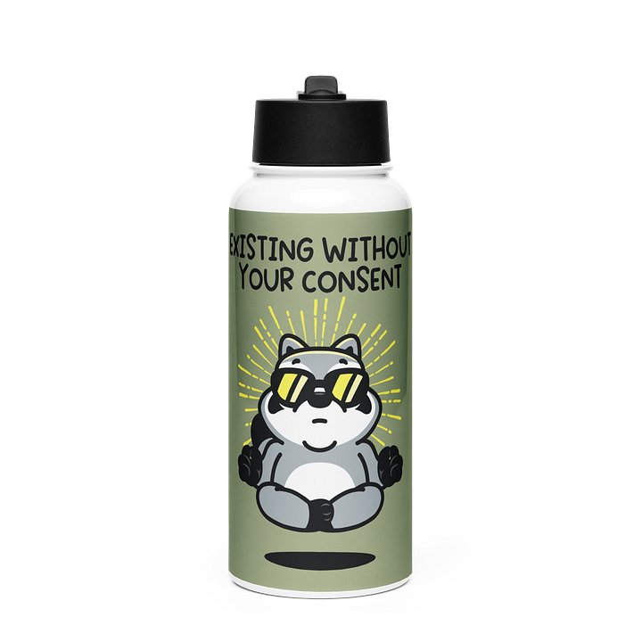 Existing Without Your Consent Steel Water Bottle product image (1)