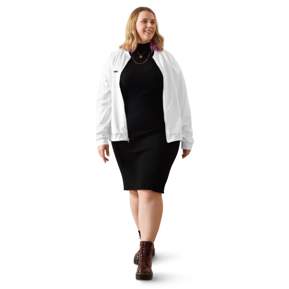 White Bomber Jacket (Unisex) product image (12)