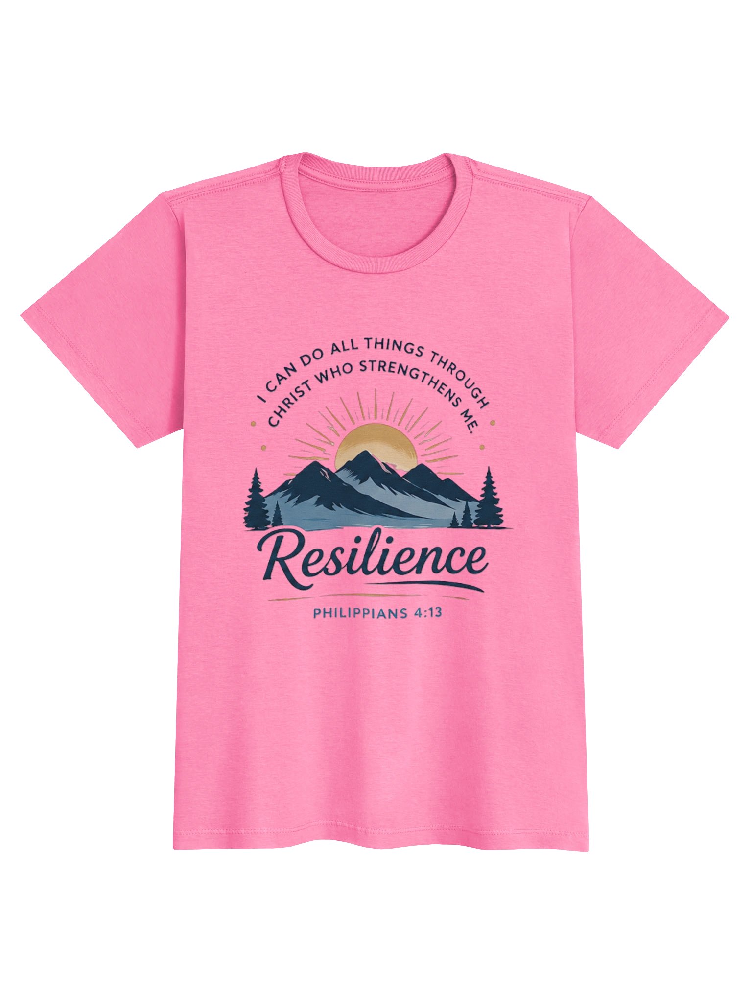 Strength Through Christ Resilience Women’s Tee product image (1)