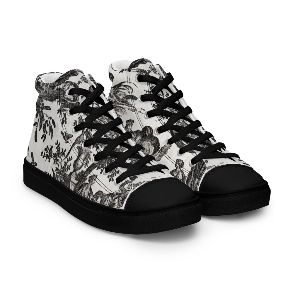 Jean–Baptiste Marie Hüet. Men's Rural Toile High Tops product image (8)