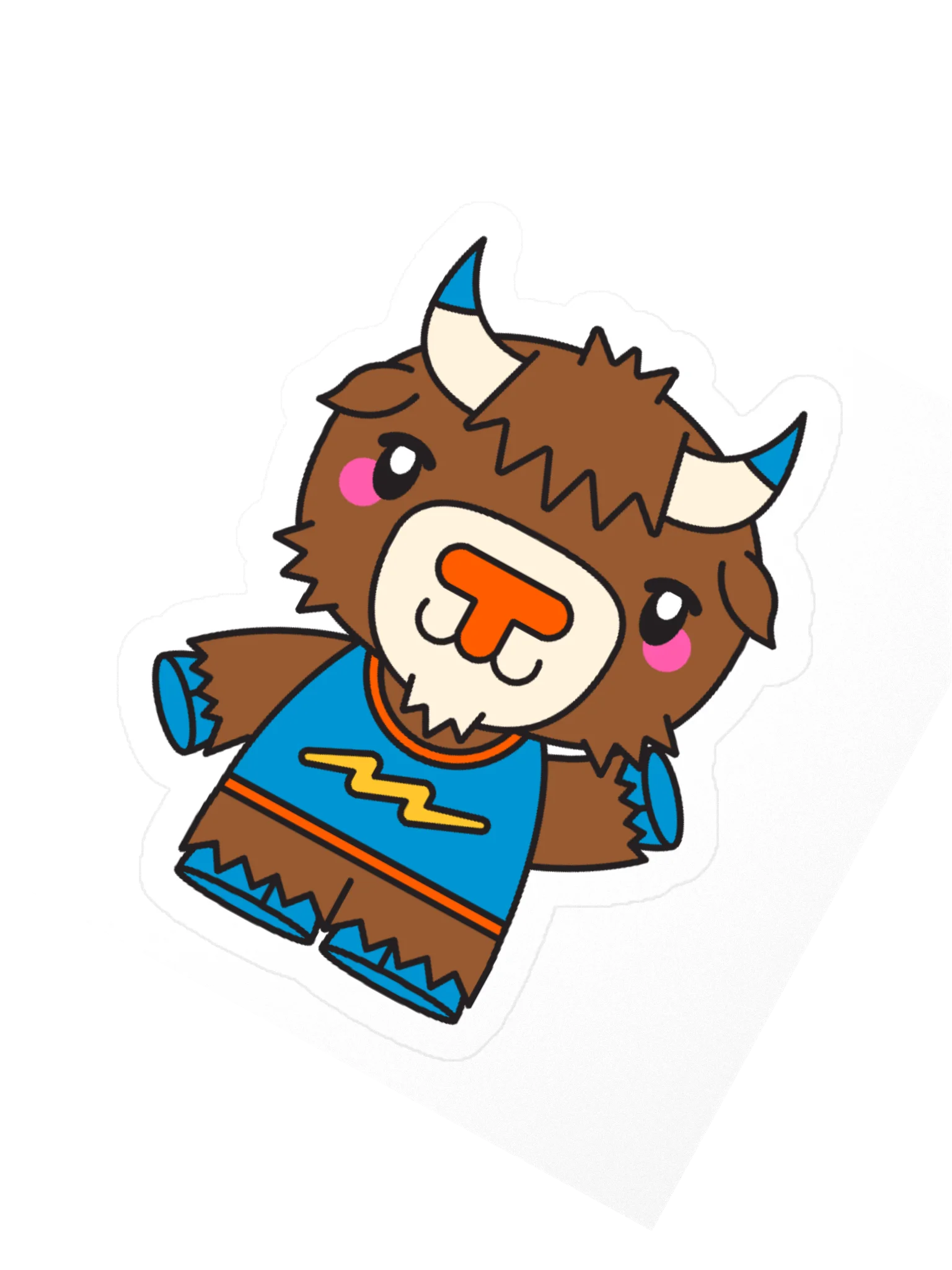 Thunder Bolt Kawaii Sticker product image (6)