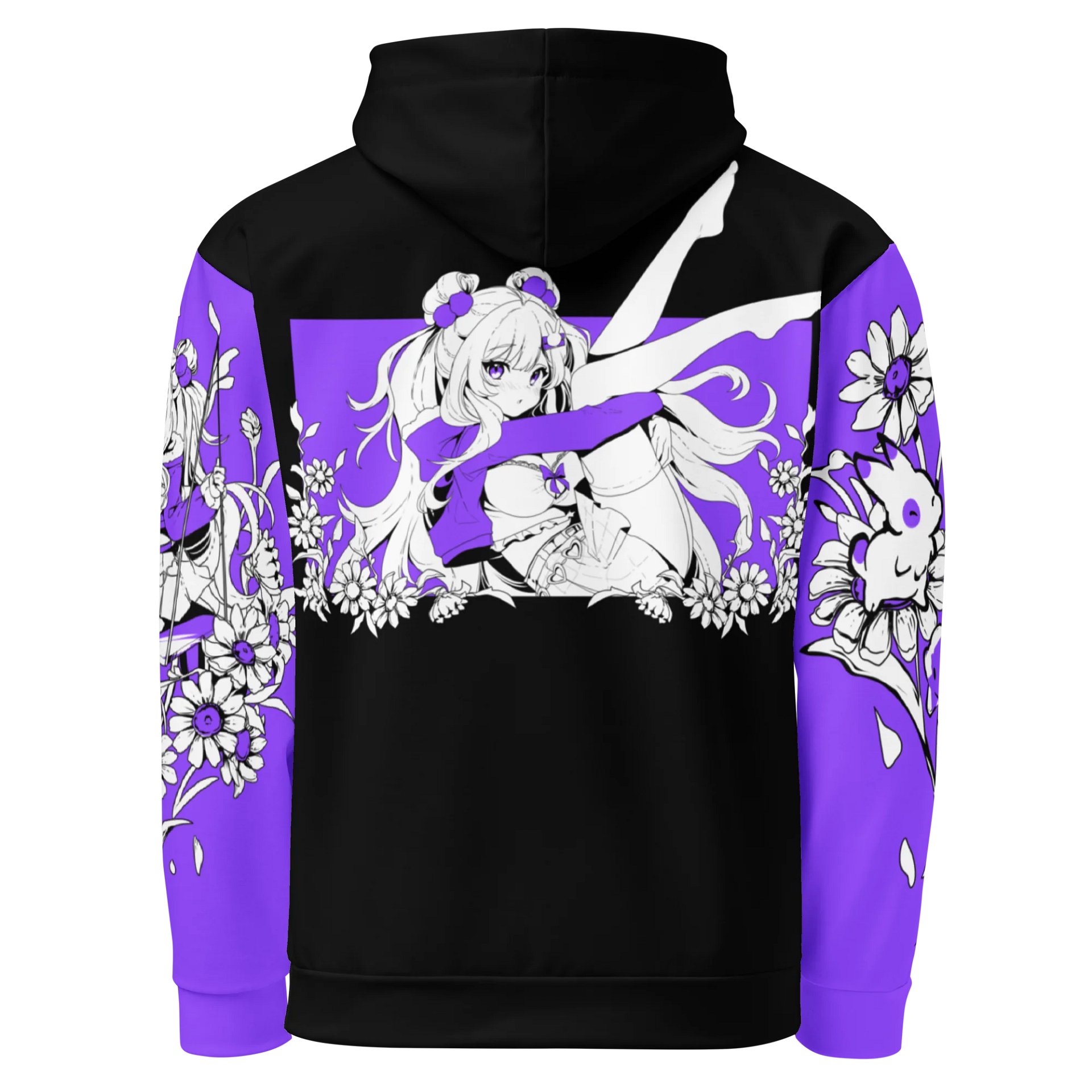 Bunny Pile Colorblock Hoodie (Purple) product image (2)
