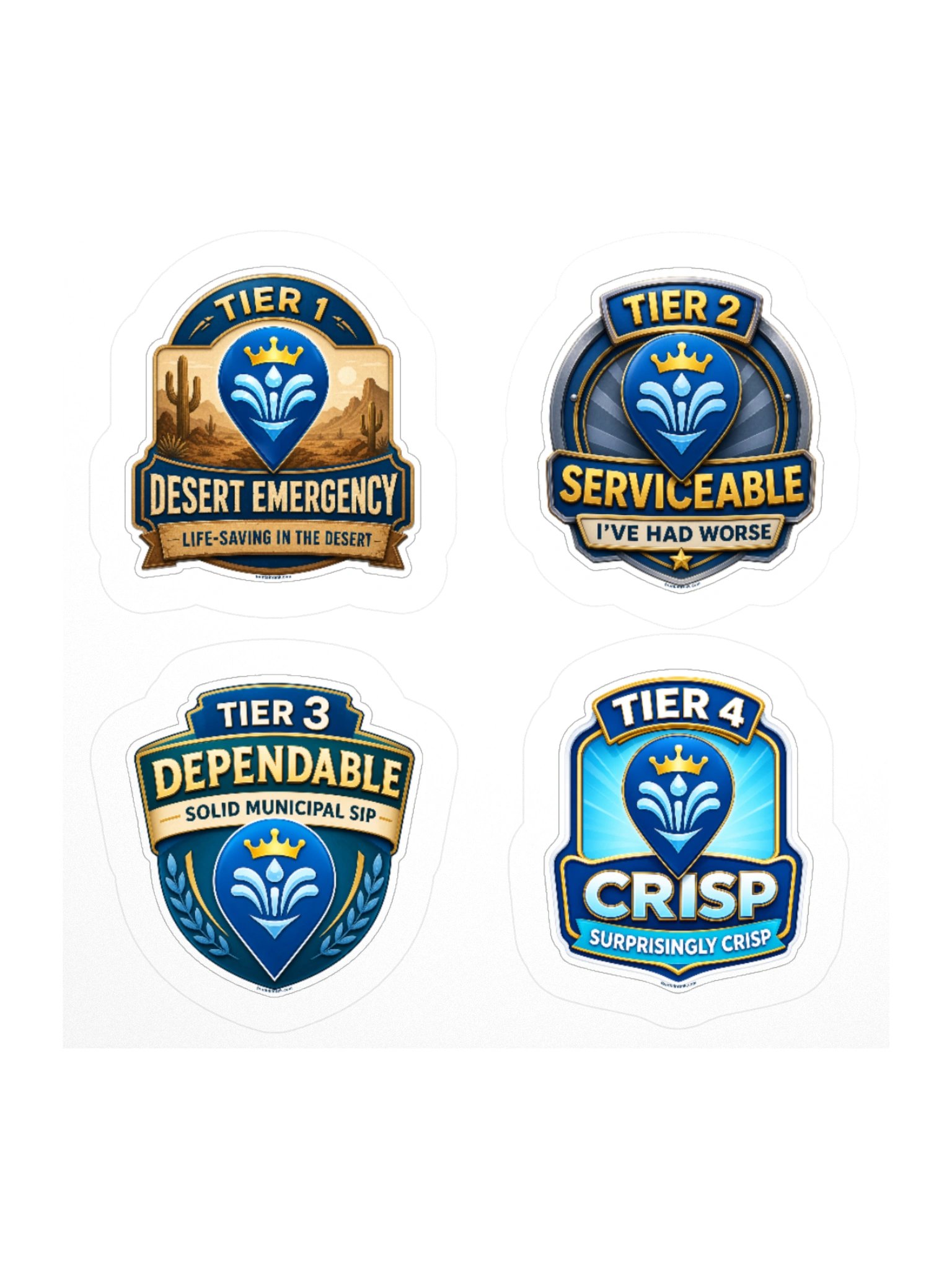 FountainRank - Tier 1-4 Stickers product image (3)