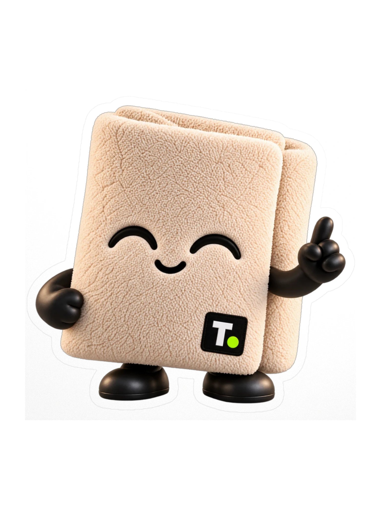 Towel Sticker, Happy product image (1)