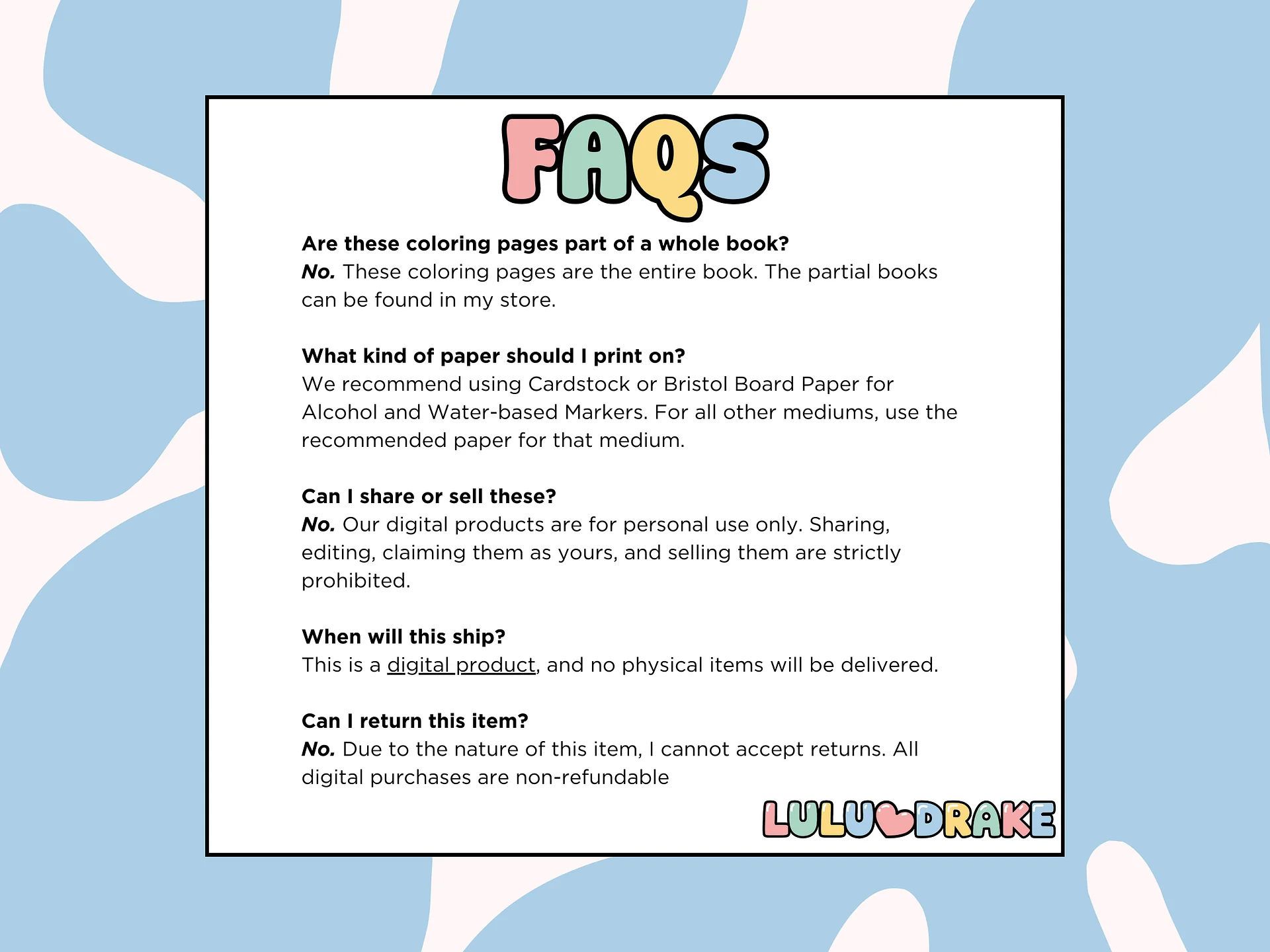 Fuzzy Buddies Cute & Cozy Coloring eBook, 50 Pages ★ DIGITAL ★ product image (6)