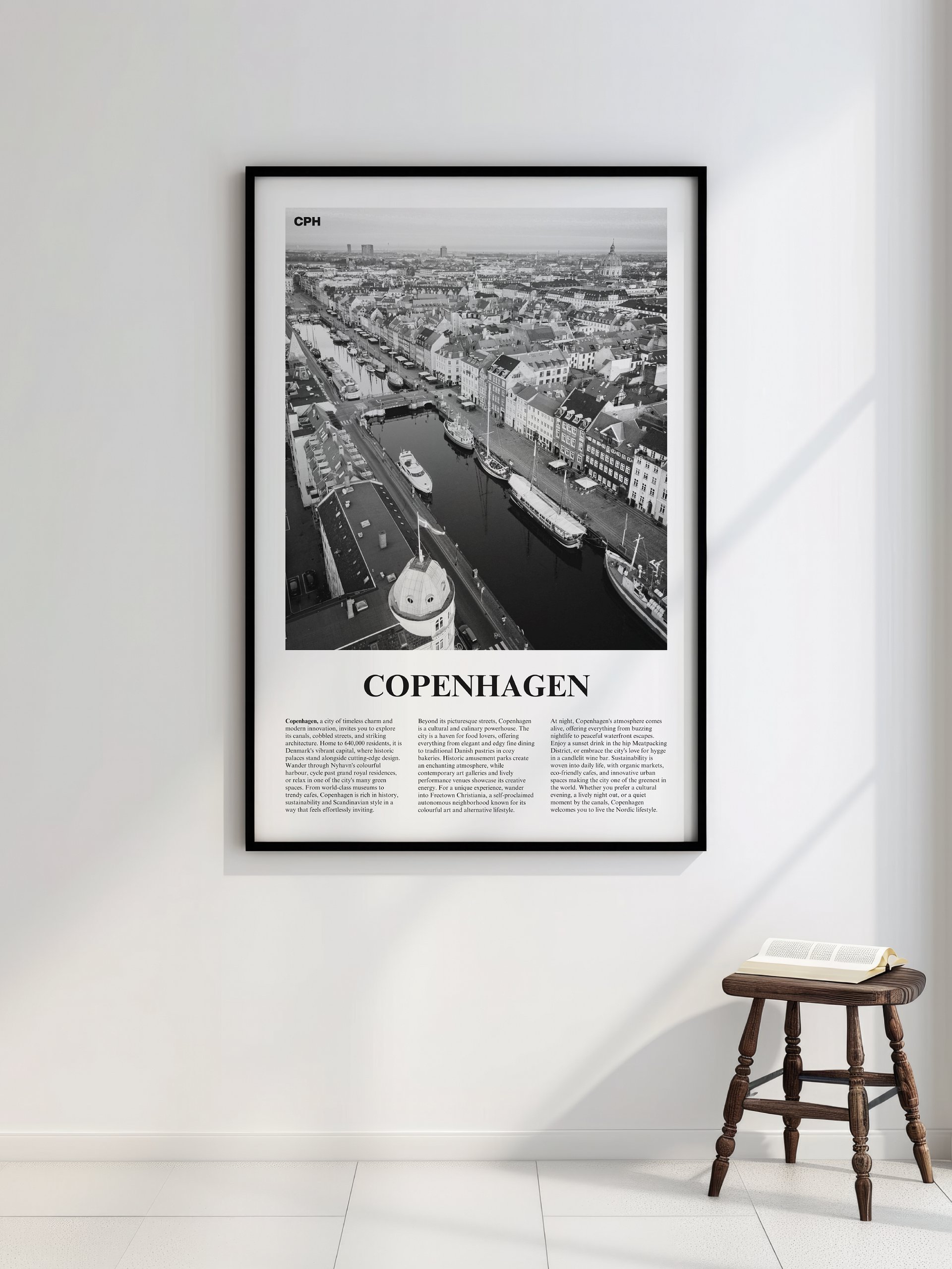 Copenhagen 01 Newspaper Poster | Framed product image (2)
