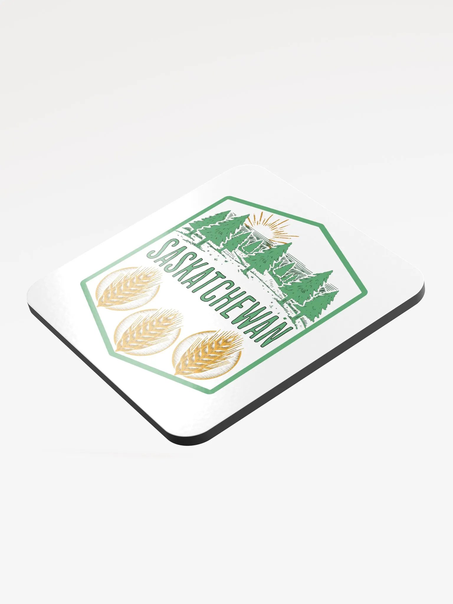 Saskatchewan Tree Wheat Field Coaster Set product image (4)