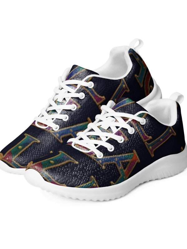 XZAQLI "Jeweled Script" Premium Women's Sneakers (Navy Blue) product image (1)