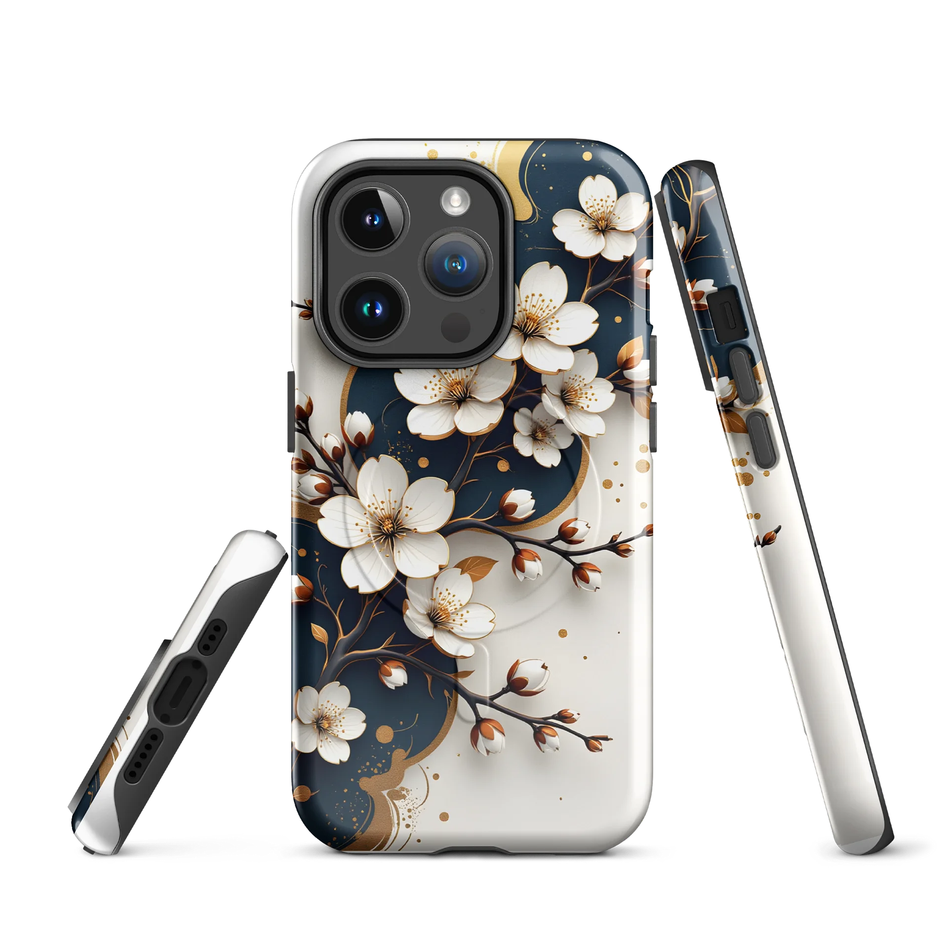 Navy Blossom MagSafe Tough Case product image (3)