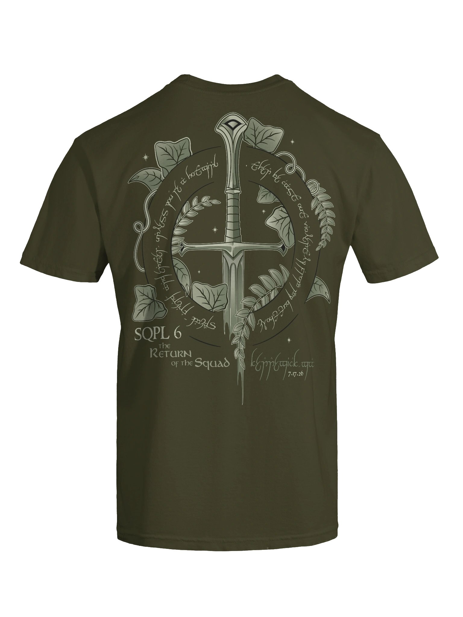 Squad of the Rings: SQPL 6 Tee Olive product image (9)