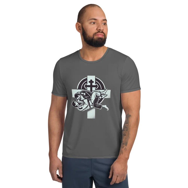 Grapple for God Athletic T-Shirt (BJJ) product image (1)