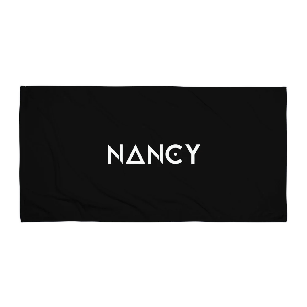 NANCY Bold Graphic Beach Towel: Your new favorite towel by @Nancy_dj_official ® product image (1)