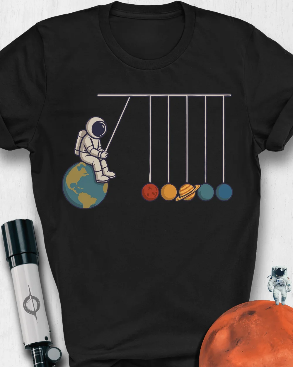 Swinging Astronaut Unisex T-Shirt product image (1)