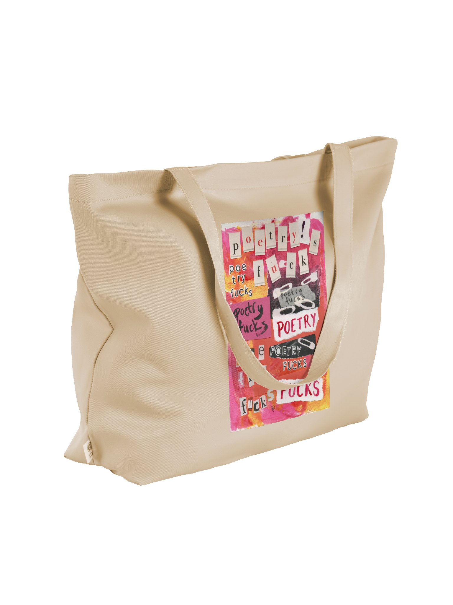 poetry fucks collage tote bag product image (8)
