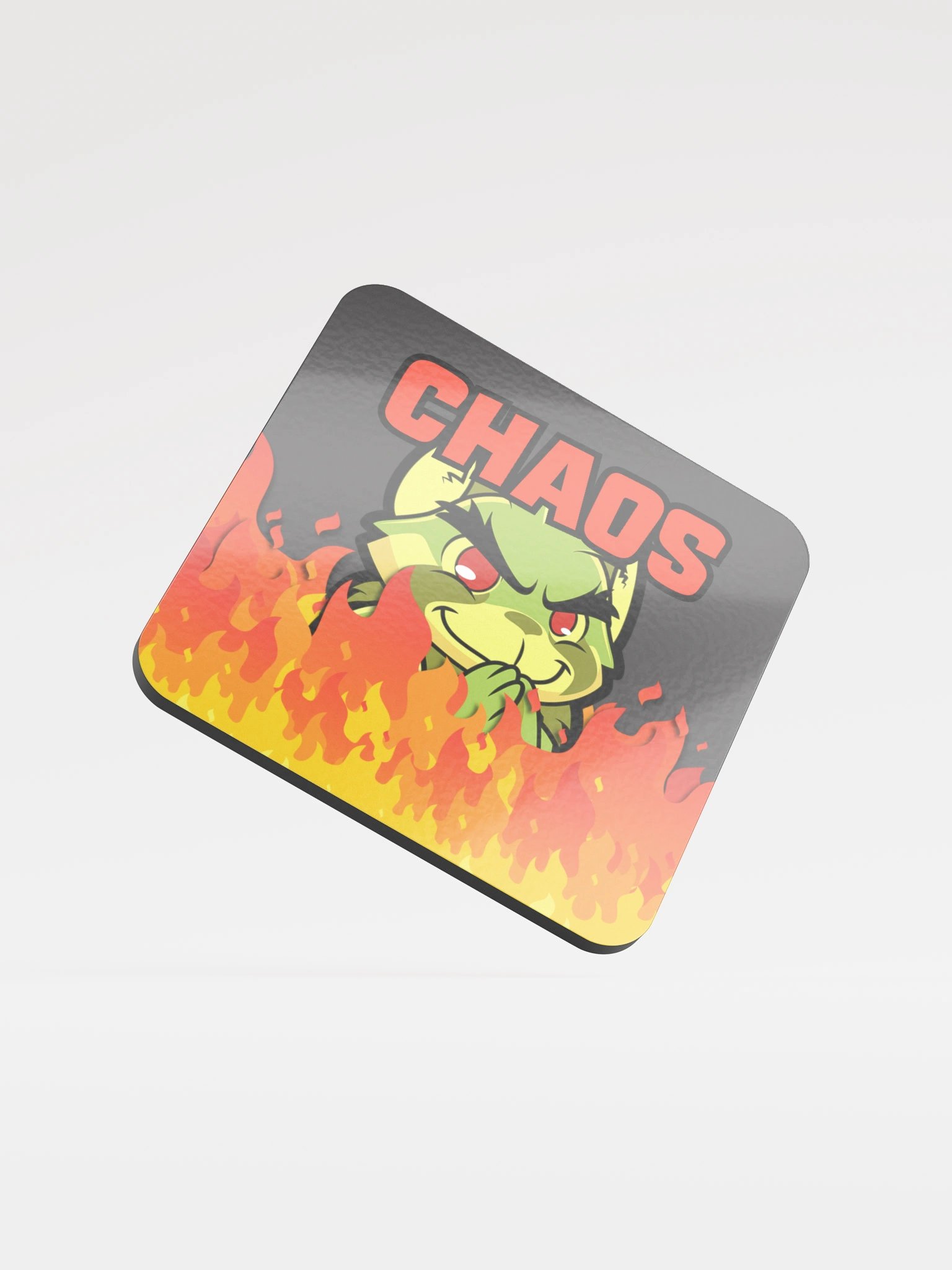 Chaos - Glossed Cork Coaster product image (1)