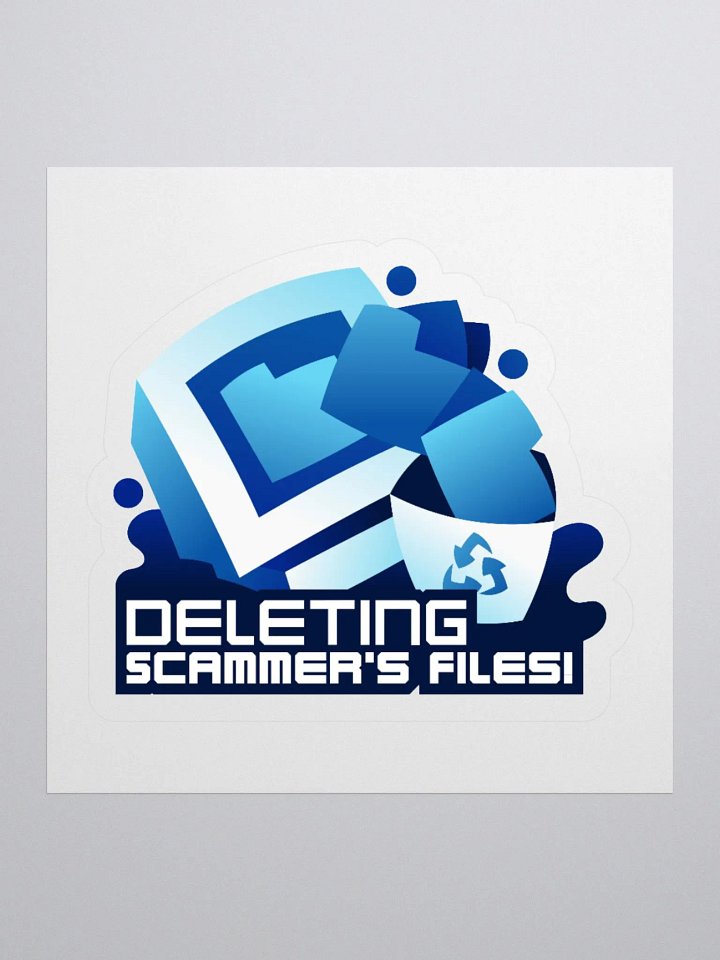 Deleting scammers files sticker product image (1)