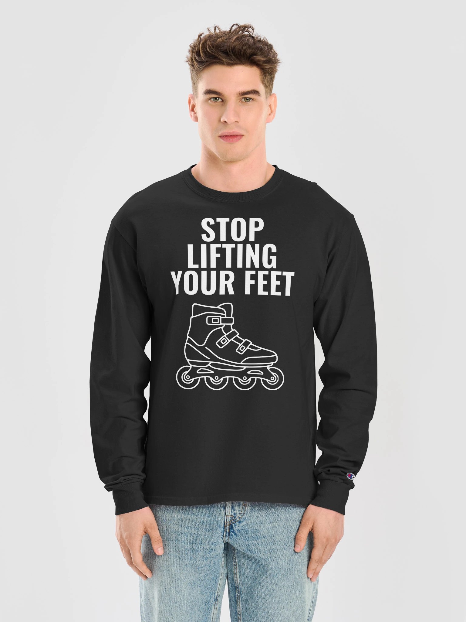 Stop Lifting Your Feet – Men’s Long Sleeve Shirt product image (5)
