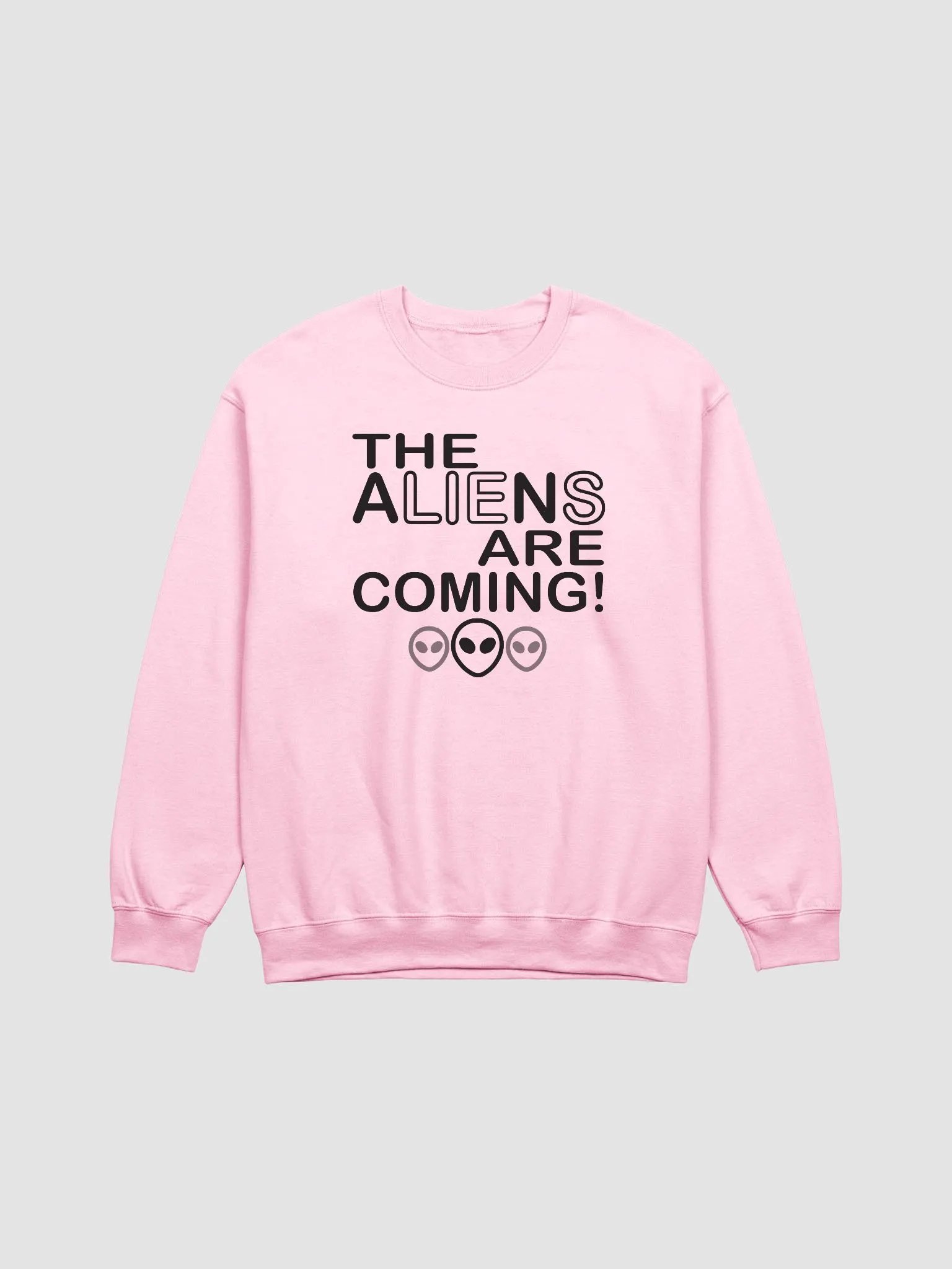 The Aliens Are Coming! - Black - Gildan Classic Crewneck Sweatshirt product image (2)