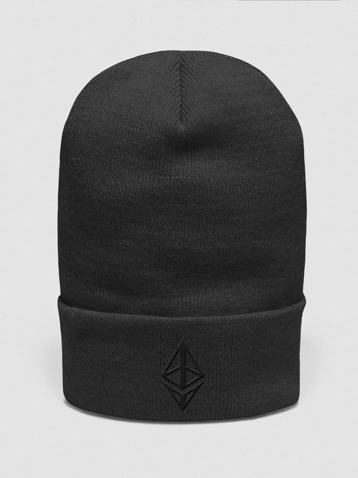 Ethereum beanie - black product image (1)