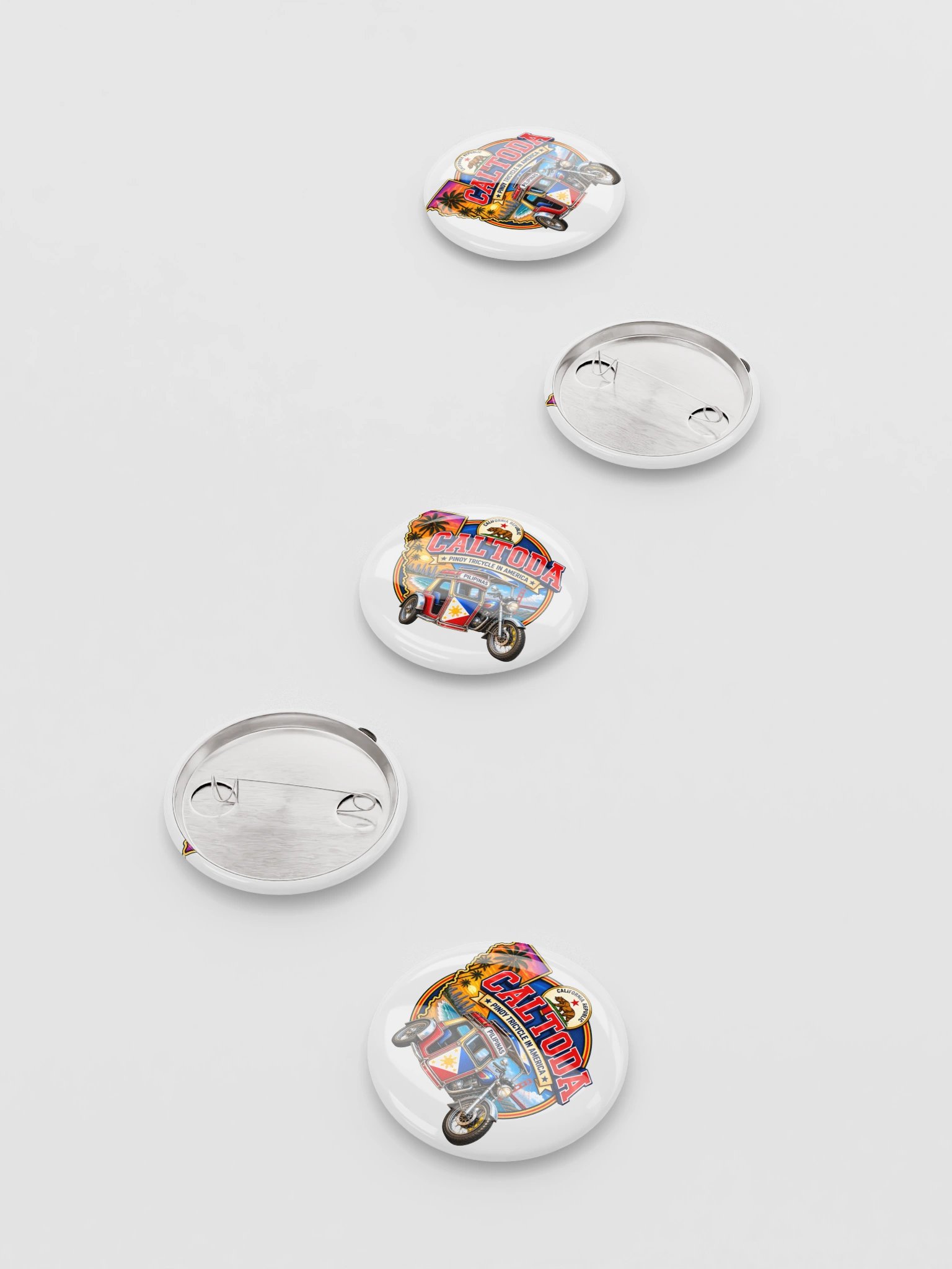 CAL TODA BUTTONS (COST $8.25 AND $9.25 - JANET at Party Over Here can manufacture 12x for $5.50 size 2.25") product image (7)