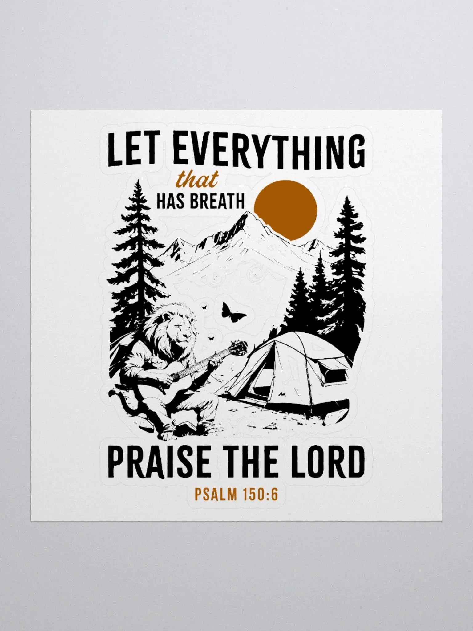 Psalm 150:6 Kiss Cut Stickers product image (4)