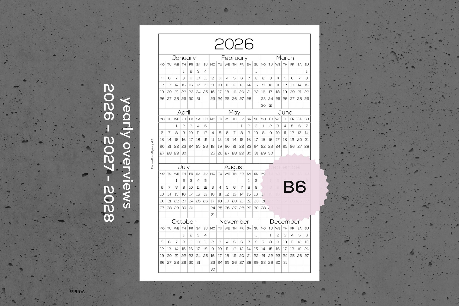 yearly overview - B6 - 2026 + 2027 + 2028 (4.2) product image (1)