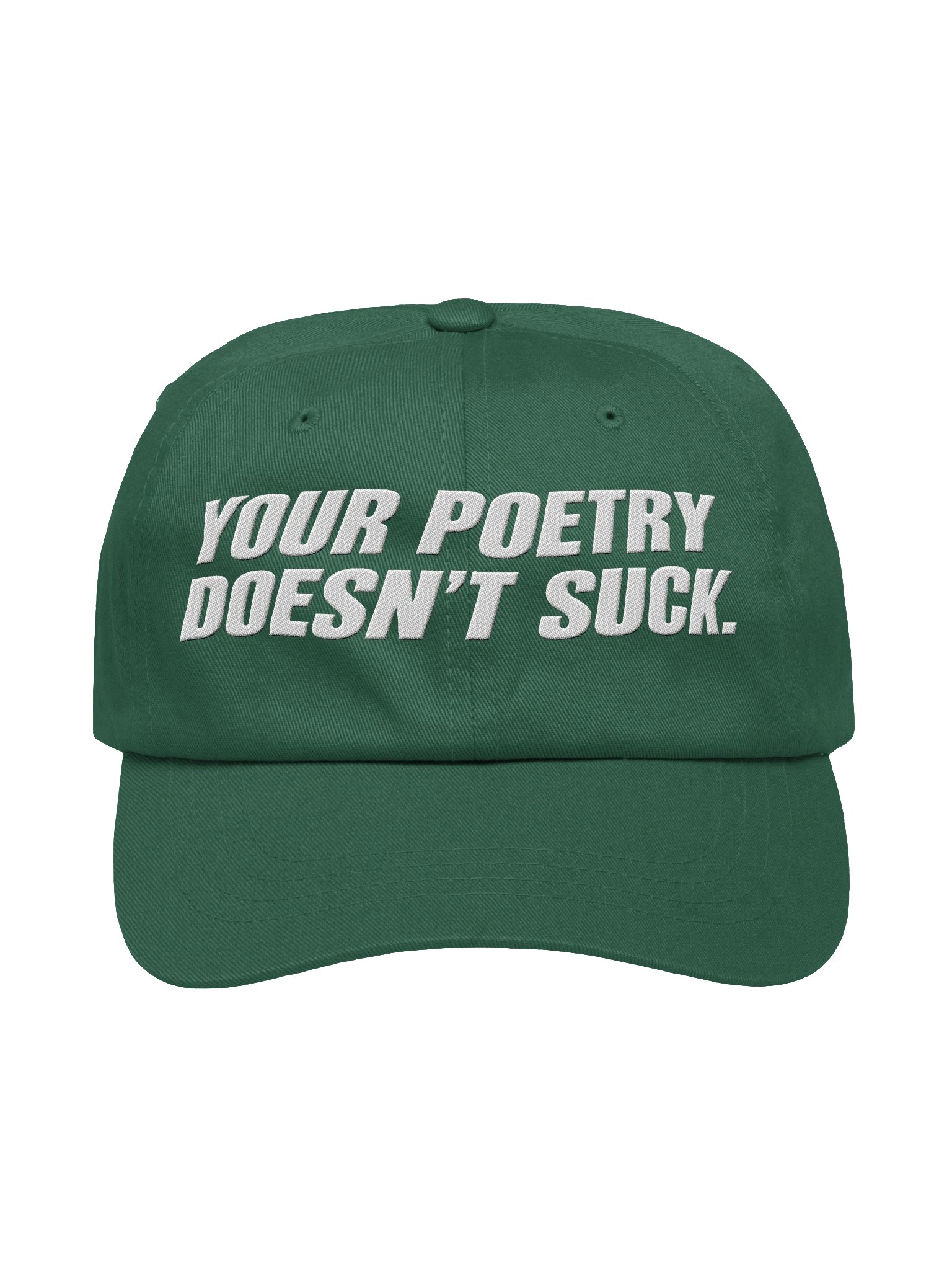 Your Poetry Doesn't Suck Dad Hat - Spruce/White product image (1)
