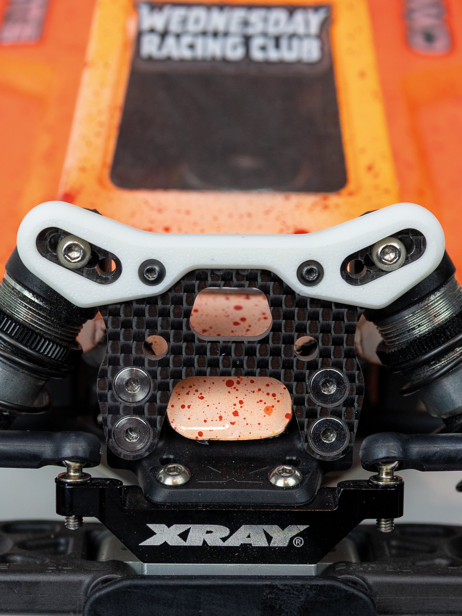 Front shock tower protector, carpet version - Xray XB2 product image (2)
