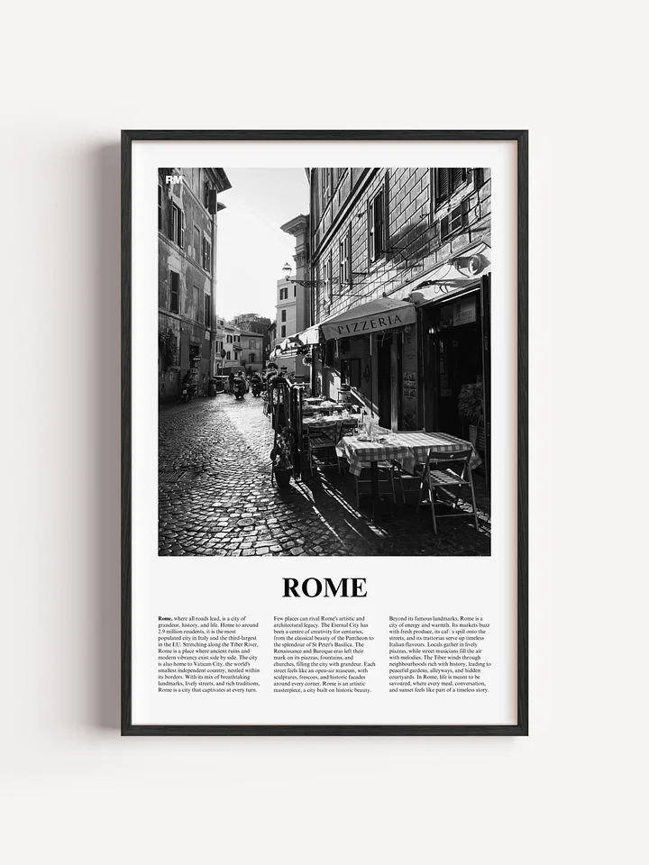 Rome 05 Newspaper Poster | Framed product image (1)